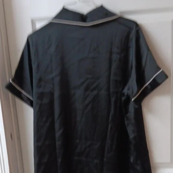 Black Satin Pajama Set - Picture 9 of 10